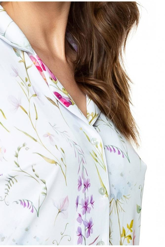 86534 Flores Bluzka piżamowa Mewa druk w kwiaty 