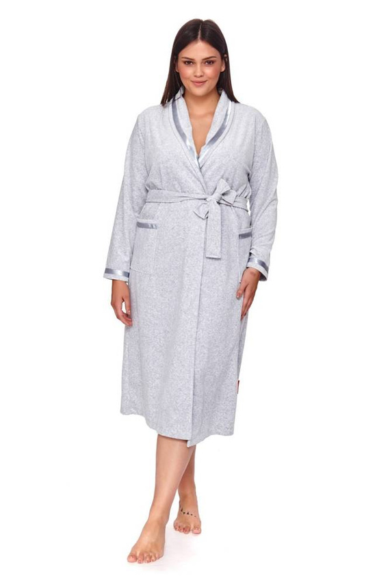 1078 Szlafrok damski Doctor Nap - grey melange