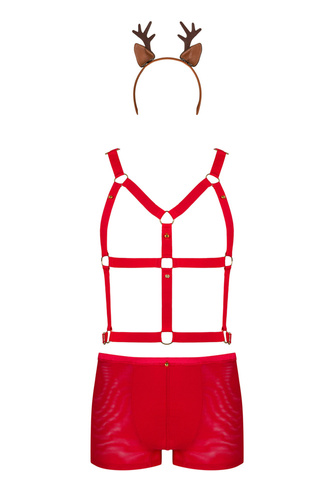 Mr Reindy strój Pan Renifer Obsessive czerwony 