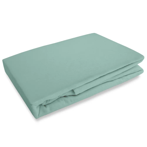 Prześcieradło flanelowe bez gumki Darymex turkusowy