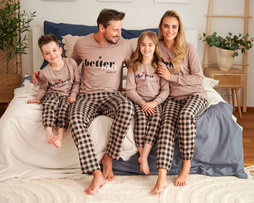 5218 "The best" Piżama dziecięca Unisex Doctor Nap - beige