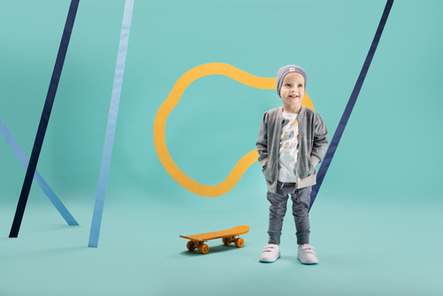 Fun Time Legginsy niemowlęce Pinokio - niebieski