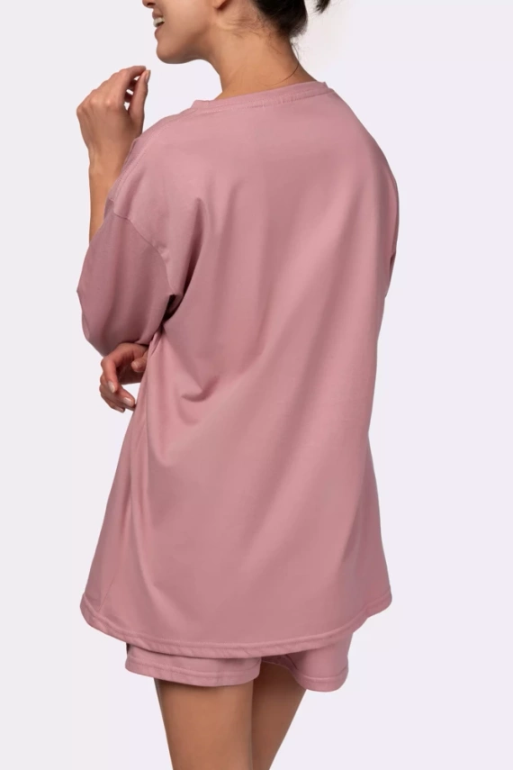 Joy shortsleeve Piżama damska Mona pink