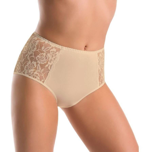 140-3 Loren Wielopak figi z wysokim stanem Teyli - czarny/biały/beżowy