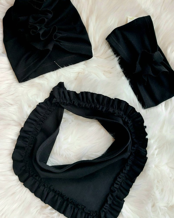 Lola Turban dla dziewczynki Bambarillo czarny