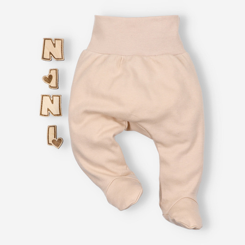 Turtles Półśpiochy z bawełny organicznej Nini beżowy