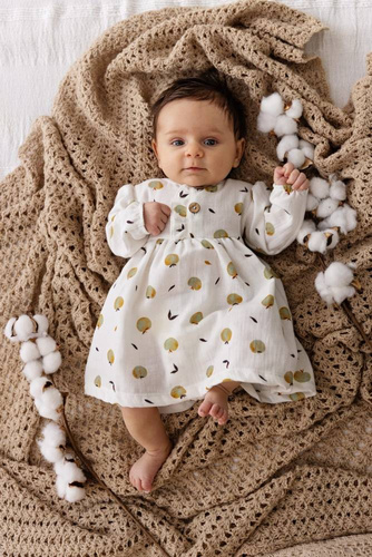 40238 "Muslin Apples" Sukienka muślinowa Makoma