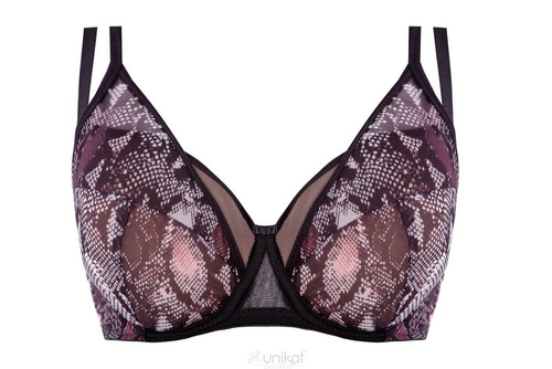 Zuma full cup biustonosz usztywniany Unikat czarny