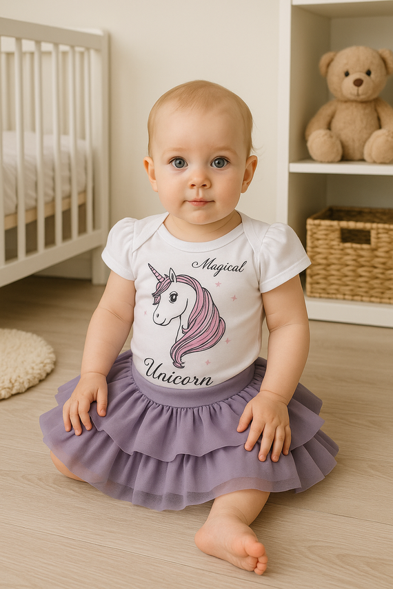 Spódniczka tiulowa "Unicorn" Terjan - szary