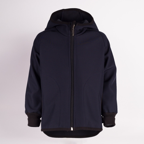 229004 Nicol Kurtka softshell chłopięca polar kaptur odblask- granatowa