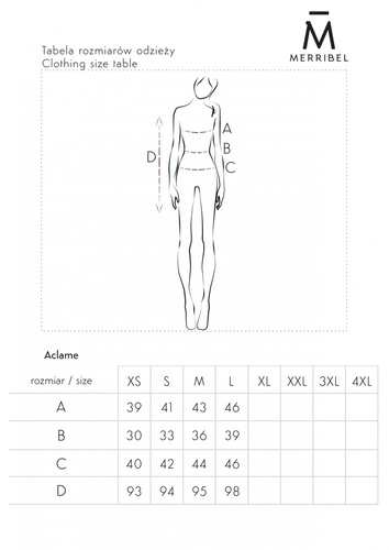 Aclame D015 Sukienka asymetryczna Merribel