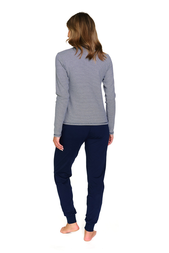 7352 Doctor Nap – Piżama damska bawełniana z długim rękawem | Polska produkcja - blackberry