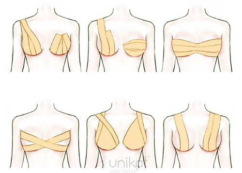 Boob Tape Taśma modelująca biust Unikat czarny