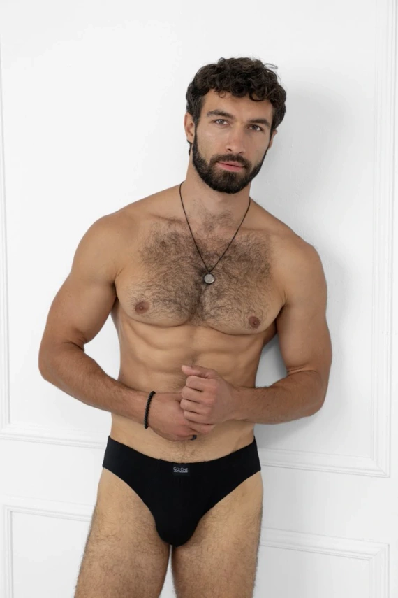 Apollo slipy męskie Italian Fashion - czarne