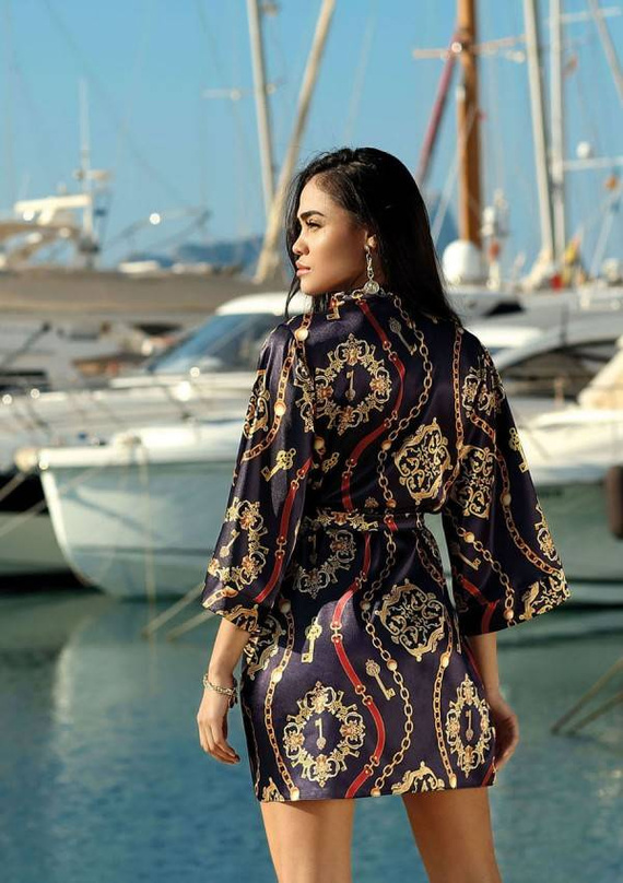 DK-P Flowers Podomka damska DKaren - czarny 014