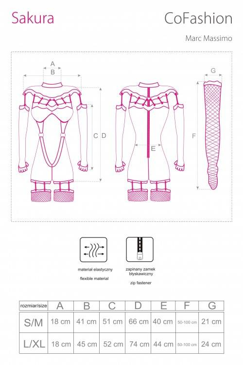 Sakura CF 90357 Bodystocking CoFashion Marc Massimo