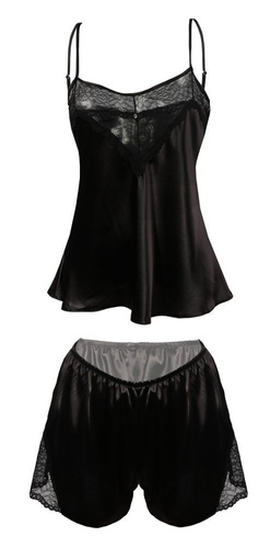 Doreen Komplet piżama damska DKaren - czarny