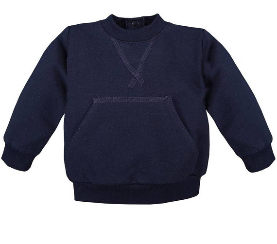 "SIMPLY COMFY" Bluza dresowa Kangurek Ewa Klucze- granatowy