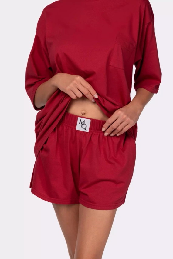 Joy shortsleeve Piżama damska Mona burgund