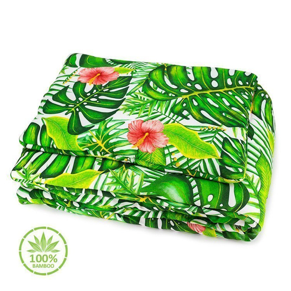 Pościel z wypełnieniem 100% Bamboo Woodland - Makaszka