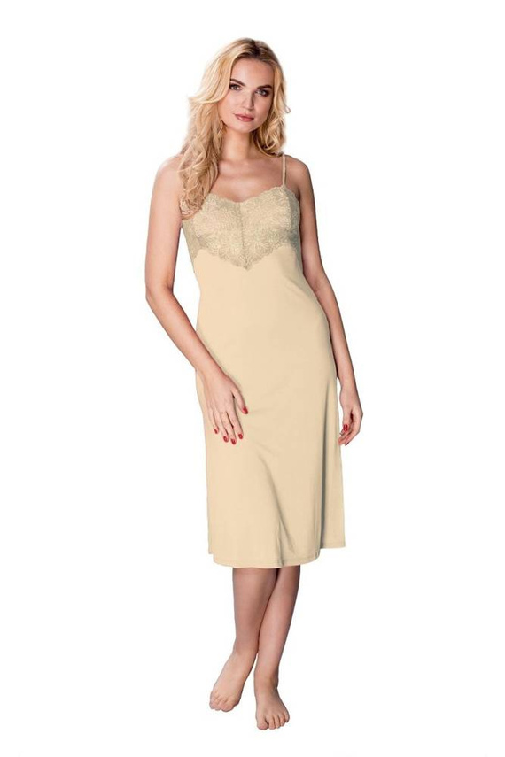 6125 Flamenco koszula nocna damska Mewa kremowy