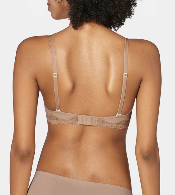 Lovely Micro WHUM Biustonosz push up Triumph beżowy
