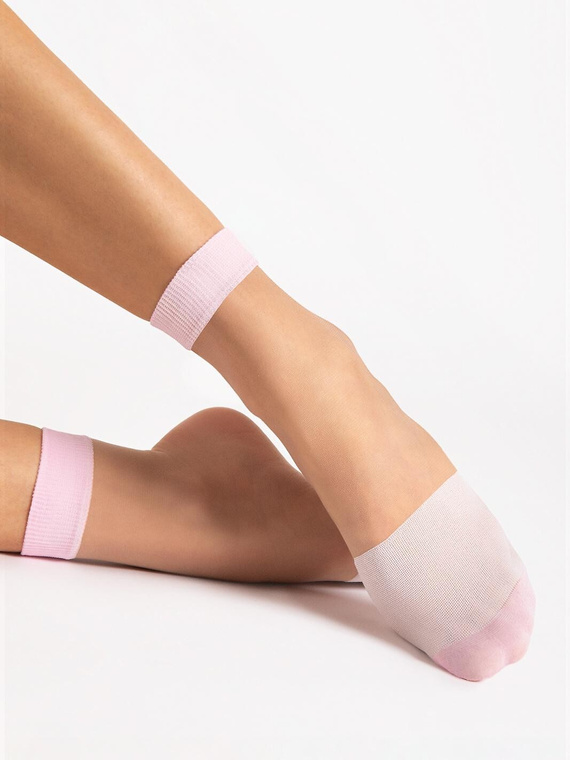 Skarpetki Fiore G1199 Dua 20 den wzór kolorowy komfort- pink