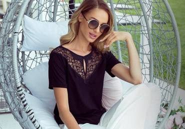 Filippa  Bluzka Damska Eldar - czarny