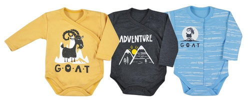 Mountains Kopertowe Body rozpinane z długim rękawem Koala - niebieski