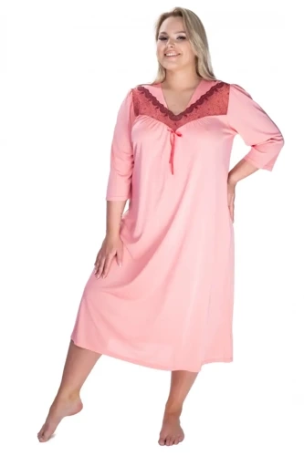 86585 Diana Love koszula nocna damska Mewa koralowy