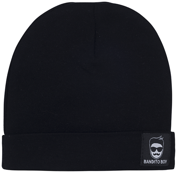 2415 Bandito boy Czapka niemowlęca Marija - czarny