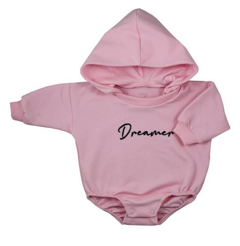 Dreamer Body niemowlęce z kapturem Koala - jasny róż