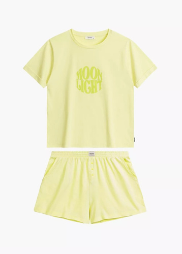 NLP-487 Piżama Damska Atlantic- limonkowy