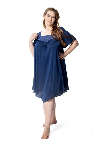 388 Józefina halka koszula nocna damska Mewa niebieski