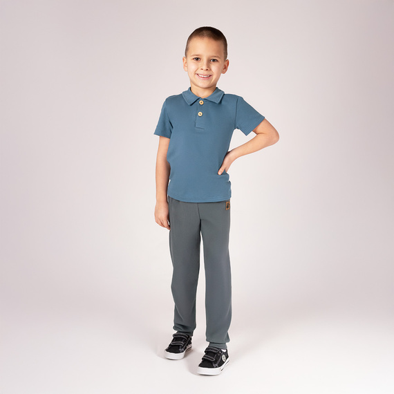 215283 Legginsy chłopięce Eddy Nicol - szary