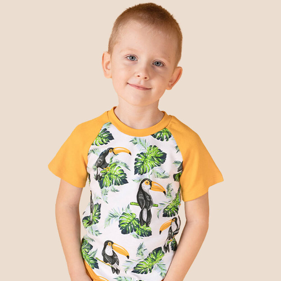 186138 Bluzka bawełniana z krótkim rękawem "Tukan" Nicol