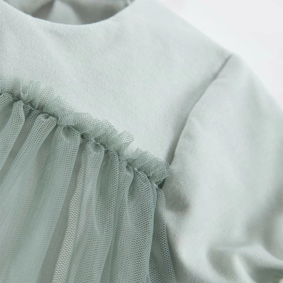 Ceremony Sukienka tiulowa z krótkim rękawem Eevi - zielony