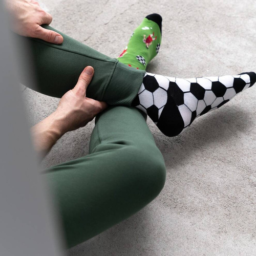 079 Nie Do Pary Skarpety Męskie More - zielony 075