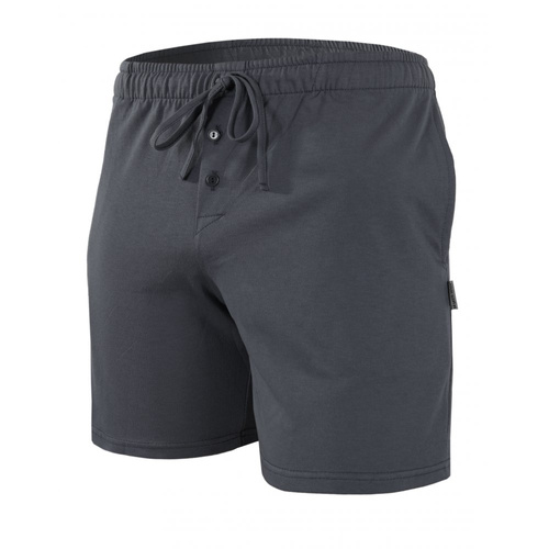 Milo 2 Krótkie spodnie piżamowe Sesto Senso gładkie grafitowy