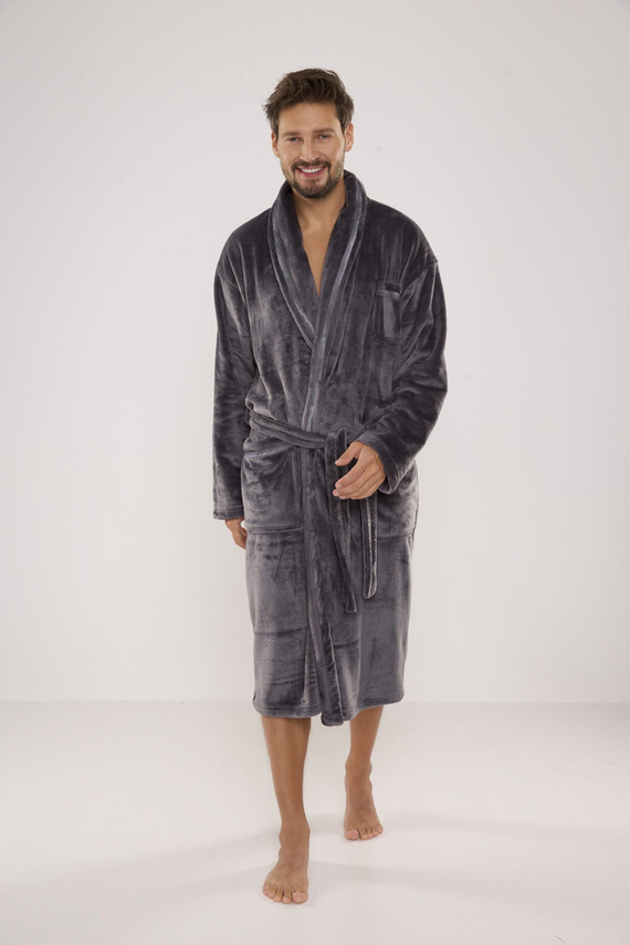 716 Rafael szlafrok męski De lafense - grafit