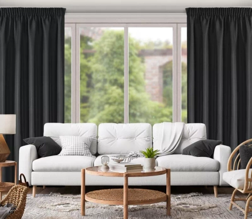 Rita Zasłona na taśmie Eurofirany czarny