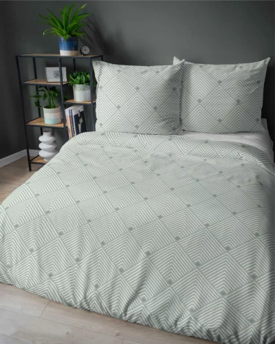 5491 B Pościel satynowa Detexpol Satin Stories mietowy | 100% bawełna, splot satynowy, zamek, opakowanie prezentowe