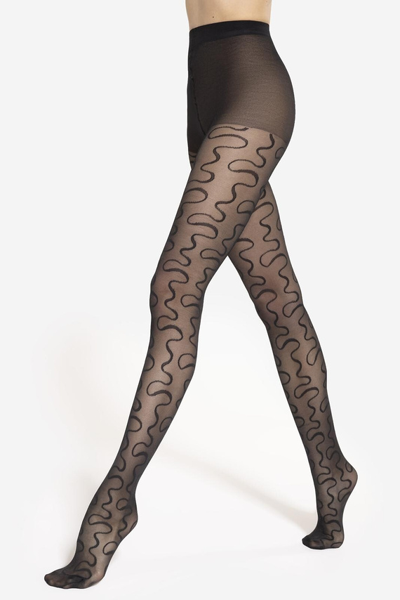 Rajstopy Gatta Modern 09 – 40 den, faliste linie, matowe