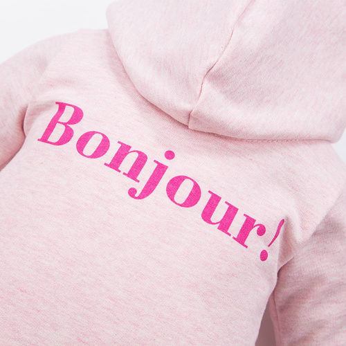 Bonjour Kombinezon dresowy z kapturem Eevi - różowy