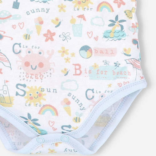 ABN-3938/PLA Sunny Body bawełniane z falbanką Nini druk