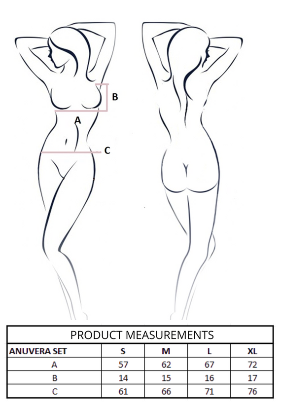 Anuvera Set White Passion biały – elegancki komplet bielizny damskiej