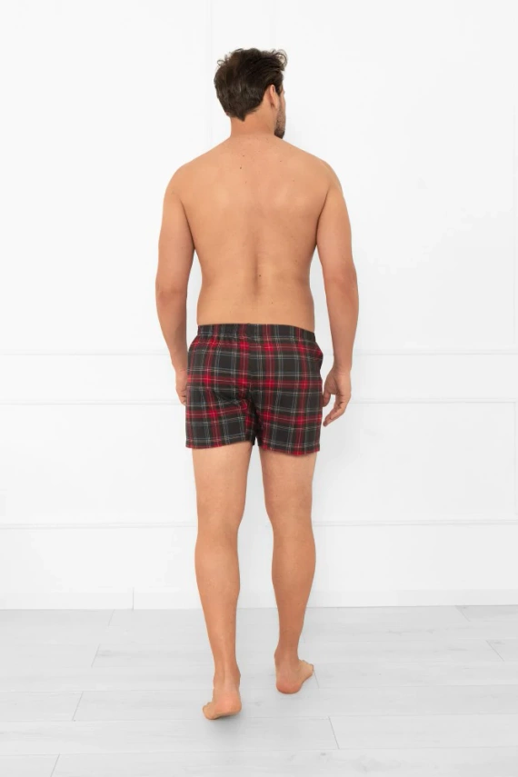 Rusoli bokserki męskie Italian Fashion – bawełniane, w kratę, klasyczne