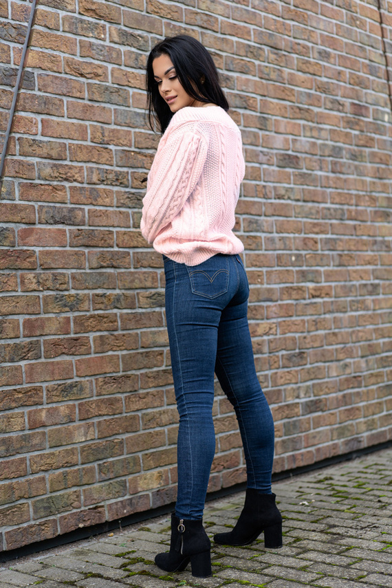 Mirila Powder Sweter damski na guziki Merribel