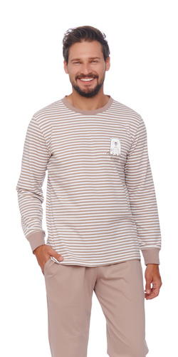 4530 "Bear" Piżama Męska Doctor Nap - beige