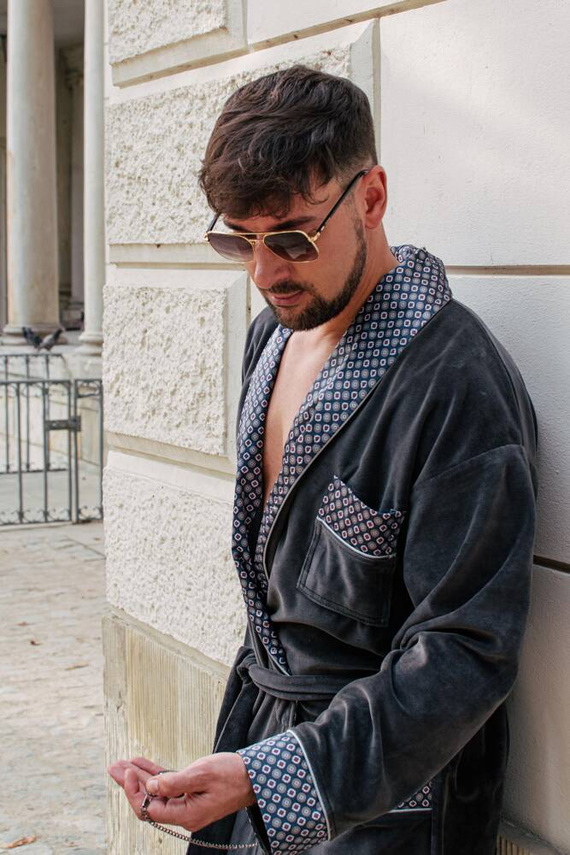 773 Bonjour szlafrok męski forex - grafit